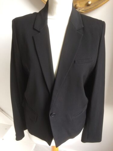 GERARD DAREL PARIS BLACK SHORT JACKET SIZE 16. NEW WITH TAGS. - Picture 1 of 8