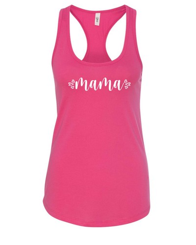 Mama Tank Top Women's Racerback Cute Mother’s Day Gift Mom Life T Shirt - Picture 8 of 11