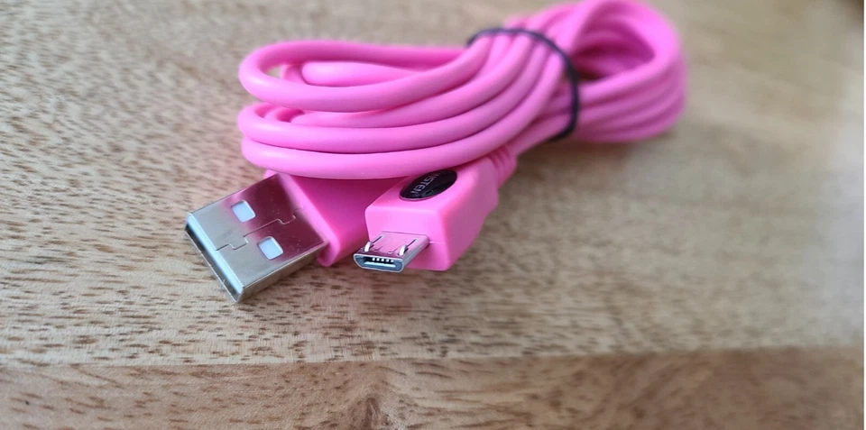 Carga USB A a Micro USB. Insten rosa intenso. 6 pies Lote 3 piezas Foto 4 de 4