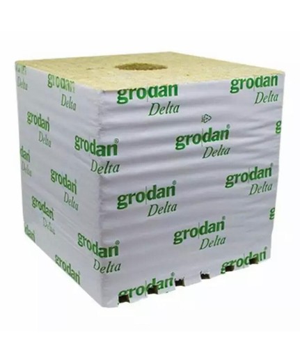 GRODAN - DELTA HUGO GRO-BLOCK CUBETTO DI LANA DI ROCCIA CON FORO BOX 48 pcs | 15 - 第 1/1 張圖片
