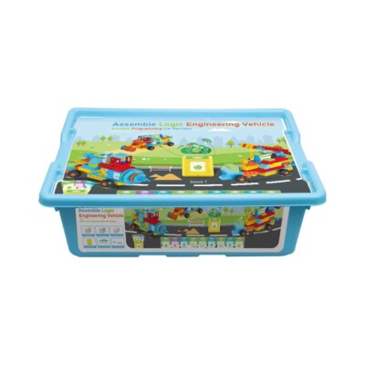 117PCS Engineering Fahrzeug Spielzeug | DIY Programmierung Bausteine Set für Kinder