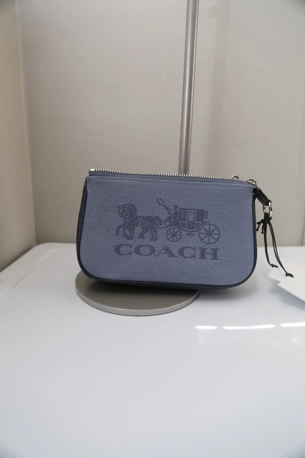 Coach C8327 Nolita 19 In Colorblock Con Cavallo E Carrozza In Marmo Blu Multi