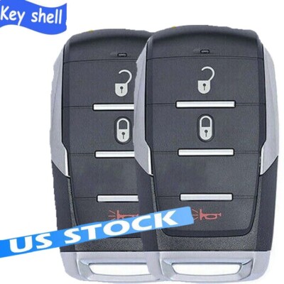 2X Remote Key Shell Fob for RAM 1500 2019 2020 2021 2022 2023 68291687 3Button