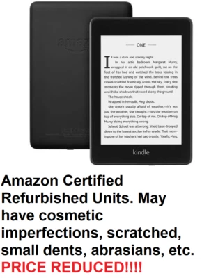 Amazon Kindle Paperwhite 2018 10th Gen 32GB WiFi Waterproof Black eBooks eReader
