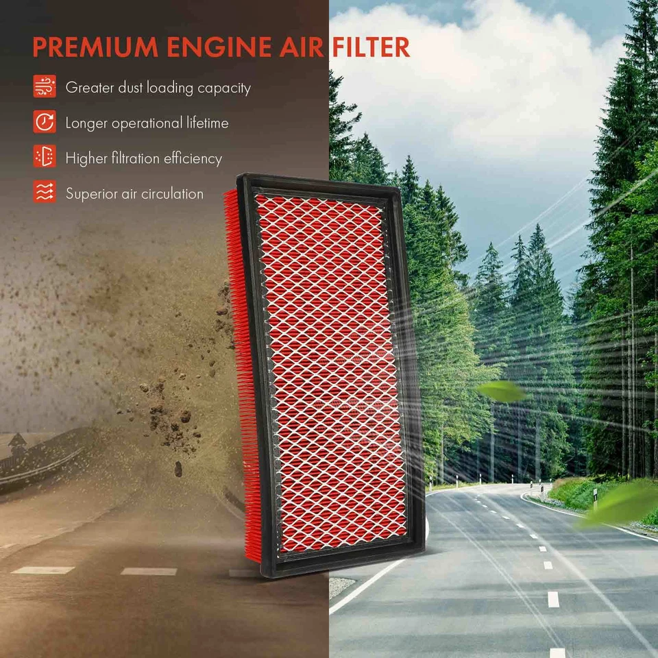 Filtro de aire del motor de alto rendimiento para Chevrolet Camaro GMC Jimmy Isuzu Pontiac Foto 3 de 4