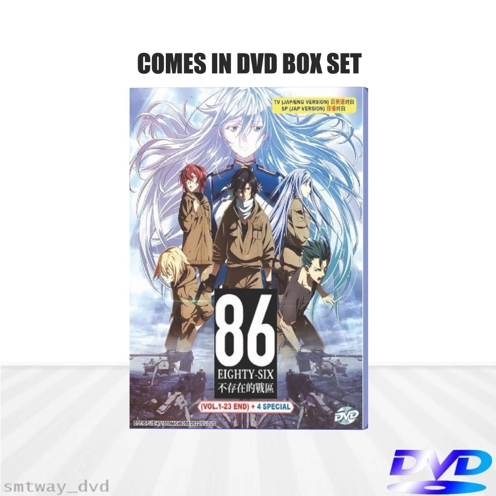 86 Eighty Six Series English Dubbed Vol 1-23 End + 4 Special Anime DVD