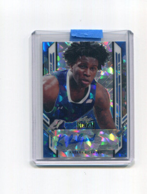 #ad 2021 22 Leaf Metal Autographs Blue Crystal Kadary Richmond Rookie Auto 8 25 $19.99