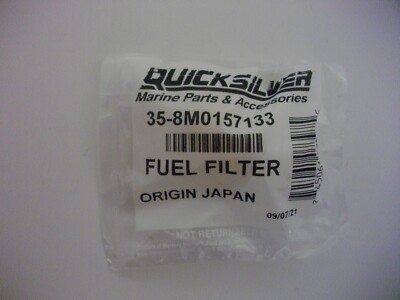 Mercury Marine Quicksilver 35-8M0157133 inline fuel filter OEM outboard