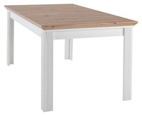 Esstisch KüChentisch Esszimmertisch Ausziehtisch Weiß Braun Ausziehbar 160X90 Cm
