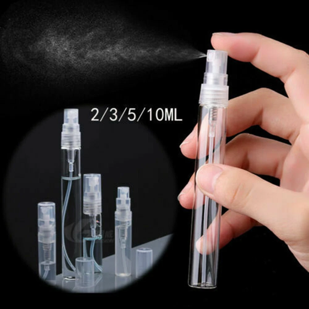 5Pcs Atomizer Glass Refillable Perfume Spray Empty Bottle 2-10ML