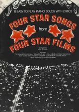 Vintage 1973 Four Star Songs from Four Star Films - 18 Easy to Play Piano Solos