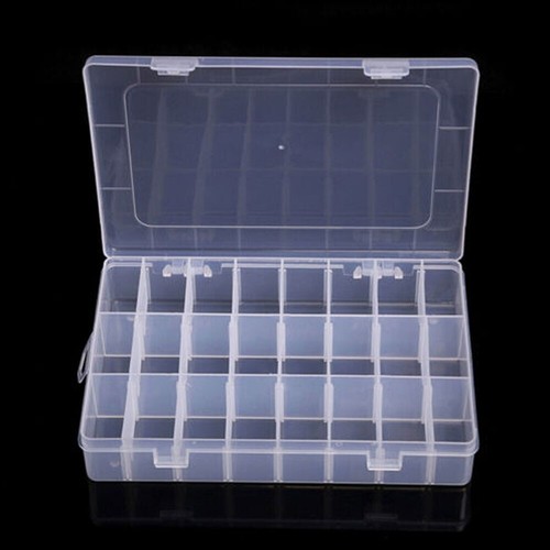 2/3Pcs Plastic Jewelry Box Beads Storage Container Adjustable Earrings Organizer - Picture 20 of 40