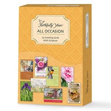 Faith Based All Occasion Greeting Card Assortment 24 Cards with KJV Scripture