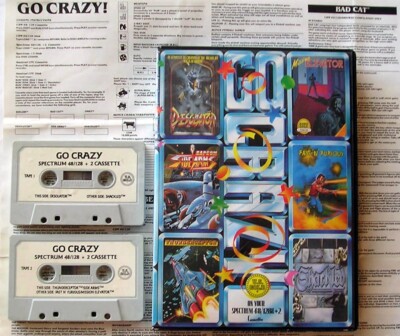 Sinclair ZX Spectrum 48K Game - GO CRAZY - US Gold - Tested & Working