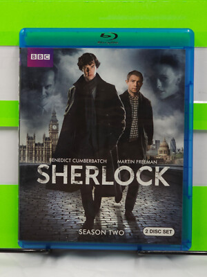 SHERLOCK SEASON TWO BBC 2 DISC SET BENEDICT CUMBERBATCH BLU RAY