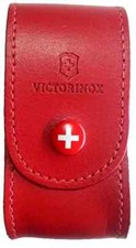 Victorinox Swiss Army Large 91mm RED Leather Belt Pouch Swisschamp, etc 4.0521.1