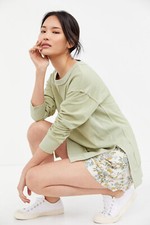 Anthropologie T.La Tunic Sweatshirt Sweat Shirt Top New Guacamole Green XS NWT