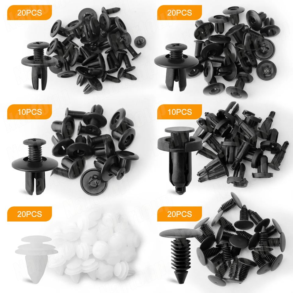 860Pcs Car Retainer Bumper Clips And Fastener Remover Kit 25 Sizes Auto Push Pin Rivets Door Trim Panel Clips For GM Ford Toyota Honda Acura Chrysler Blue In | Whizz Clips - Foto 3