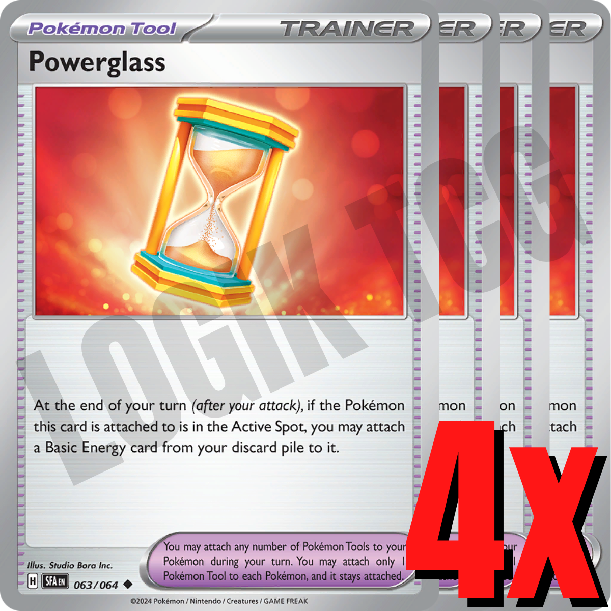 4x Powerglass 063/064 x4 - Shrouded Fable - Pokemon TCG 4x Powerglass 063/064 x4 - Shrouded Fable - Pokemon TCG