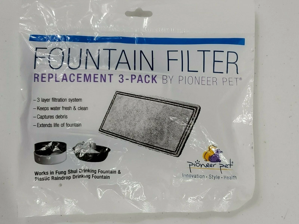 Pioneer pet raindrop fountain filters top