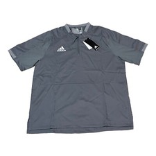 Adidas Fielder's Choice 2.0 Cage Jacket Youth Sz L 13-14 Gray 1/4 Zip Light Wt
