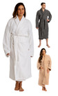 Luxury Bathrobe Men Women, Terry Cloth / Towelling Bath Robe 100% Combed Cotton