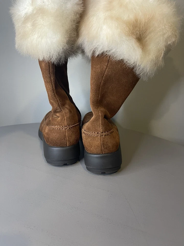 Aerosoles Winter Boots Size: 5.5 Brown With Fur - Изображение 3 из 4