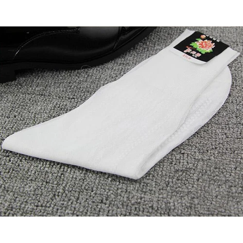 Conjunto retro de 5 pares de calcetines transparentes inteligentes sedosos de nailon similares a la seda para hombre - Imagen 22 de 22