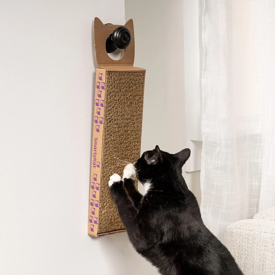 SmartyKat Scratch Up Corrugated Hanging Cat Scratcher, Catnip Infusion - Brown, - Image 2 of 4