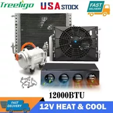 12V Universal Electric Cool&Heat Underdash Air Conditioner Auto Car A/C Kit USA