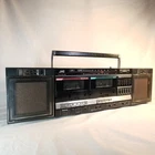 VTG JVC PC-W47 Portable Radio Boombox AM/FM, SW1, SW2 dual Cassette Recorder