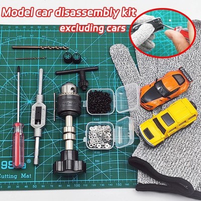 1/64 Diecast Modellauto Radnabe Werkzeugsatz Demontage Reparatur Modifikation Set