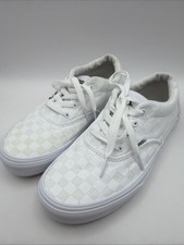 Vans Ward Checkerboard White Youth Size 4 Lace Up Sneakers