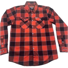 Dixxon Flannel Co Mens Small Riding Shirt Harley Davidson Hill City Lynchburg