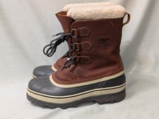SOREL Caribou Men's Waterproof Snow Boots Brown Size 9 NM1481-256 With Tag
