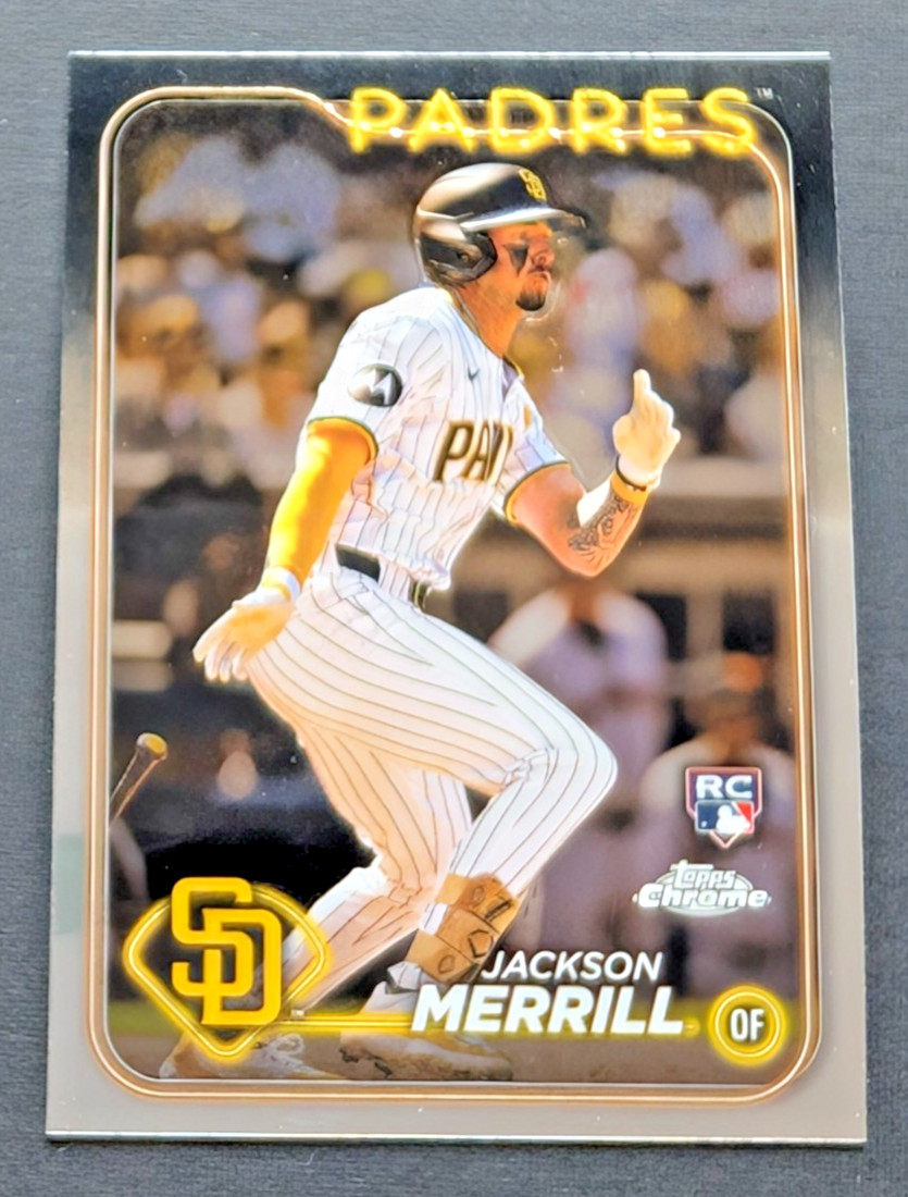 Jackson Merrill 2024 Topps Chrome Rookie Rc #207 San Diego Padres 