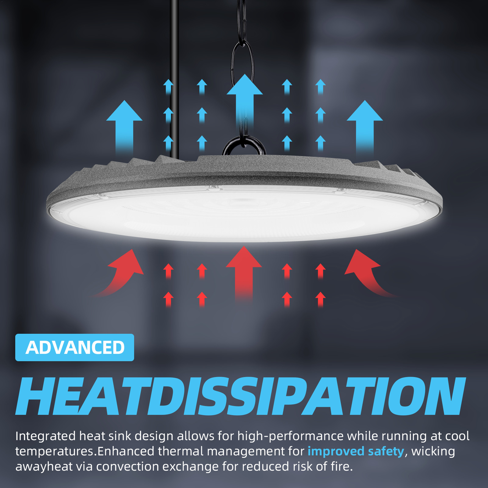 10 Pcs 300W UFO Led High Bay Light Commercial Industrial Warehouse Garage Light