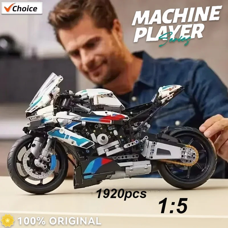 Kit de blocs de construction de moto le cadeau d'anniversaire idéal et jouet éducatif enfants