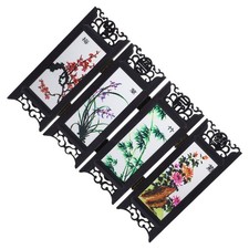 Chinese Traditional Art Mini Folding Screen Tabletop Decoration