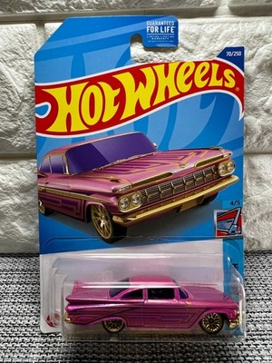 Hot Wheels Chevy Bel Air 4/5 '59 Chevy Impala 70/250 Pink