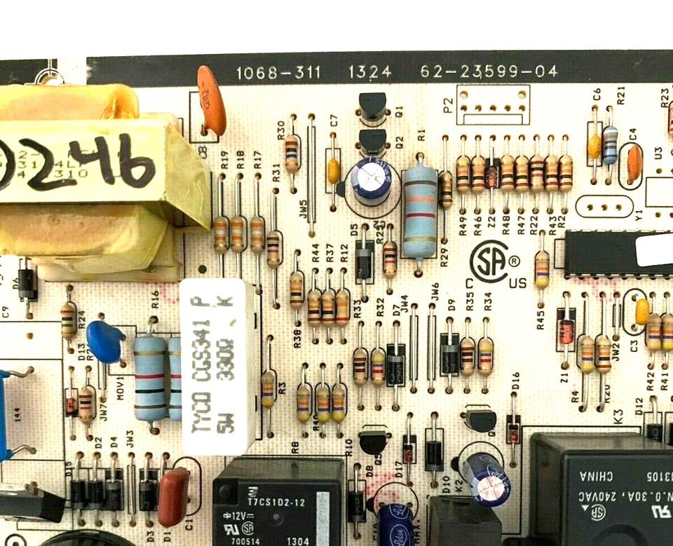 Rheem 1068-311 62-23599-04 Furnace Control Circuit Board used #D246 - Image 2 of 4