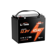LiTime 12V 45Ah LiFePO4 Lithium Battery For 20-30lb Trolling Motor Wheelchair