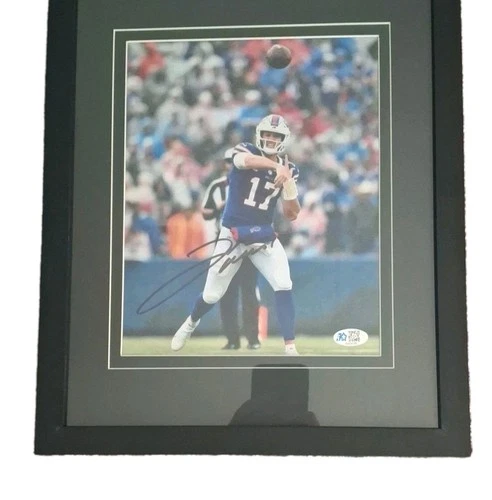 Josh Allen Autographed 8x10 Photo 5 Star Authenticated Framed to 11x14