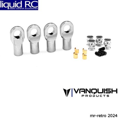 Vanquish Products 08501 Machined Rod Ends Clear - Straight M4