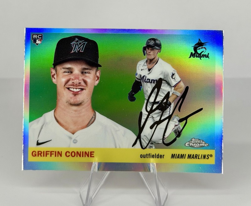 2025 Topps Chrome Platinum Refractor Griffin Conine RC #262