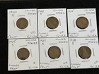 US LINCOLN WHEAT CENTS 1920 D TO 1928 D 6 COIN  VG / XF LOT  T51