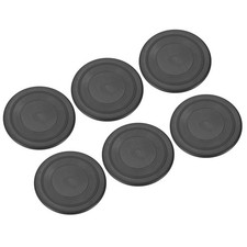 6Pcs 7 Inch Flying Disc Soft Waterproof for Outdoor Playing Sport Game Black