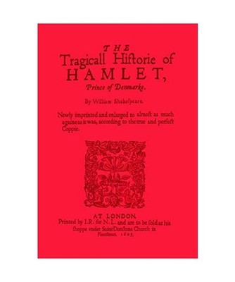 The Tragicall Hiftorie of Hamlet: Dark Red Lined Journal