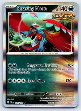 how rare is roaring moon pokemon card - ex 124/182 - Paradox Rift - Ancient Pokemon - Double this Pokmon does 200 damage to itself Roaring Moon #109 Prices |