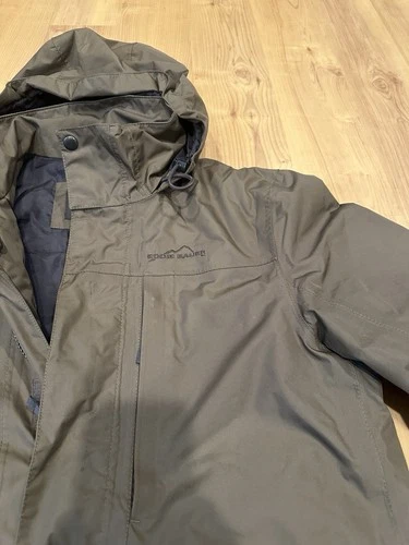 Eddie Bauer Men’s Small Olive Green Hooded Jacket WeatherEdge Outdoor Coat image 6